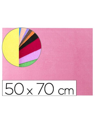 Goma eva liderpapel 50x70cm 60g m2 espesor 2mm textura toalla rosa