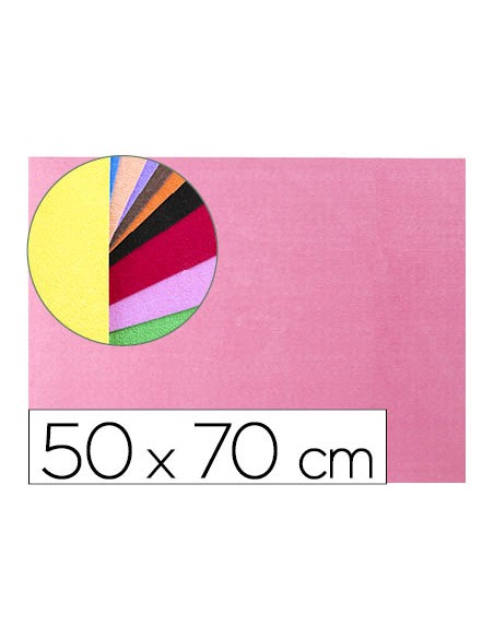 Goma eva liderpapel 50x70cm 60g m2 espesor 2mm textura toalla rosa
