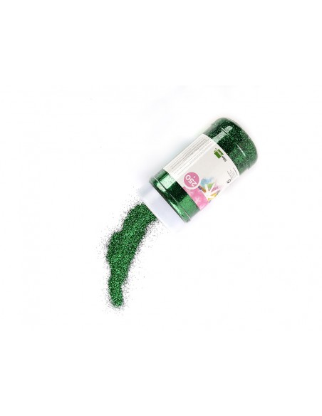 Purpurina liderpapel fantasia color verde metalizado bote de 250 gr