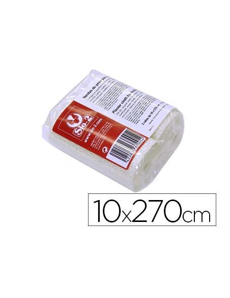 Vendas yeso sio 2 10x270 cm paquete de 2 rollos ideal paramascaras moldes y maquetas