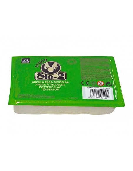 Arcilla argila sio 2 color blanco paquete de 15 kg