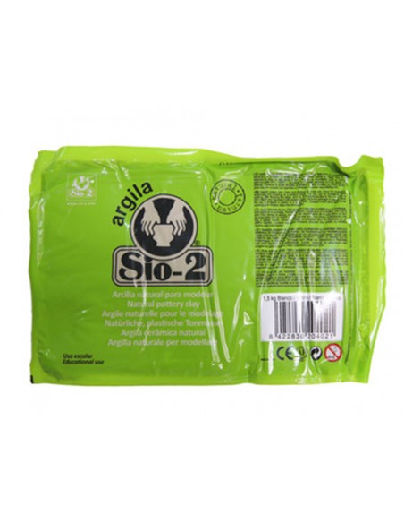 Arcilla argila sio 2 color blanco paquete de 15 kg