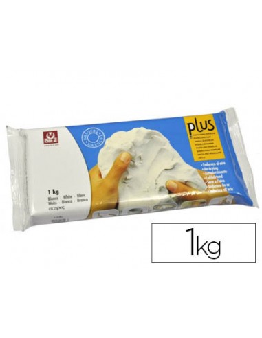 Arcilla sio 2 plus que endurece al aire blanco paquete de 1 kg