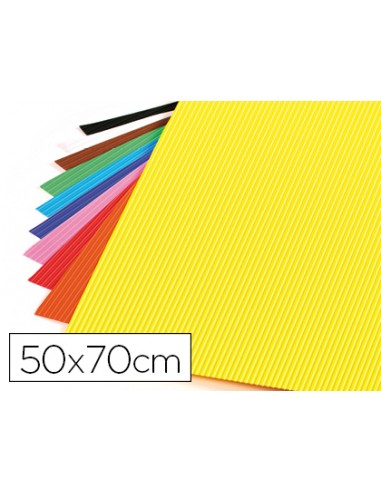 Goma eva ondulada liderpapel 50x70cm 22mm de espesor colores surtidos