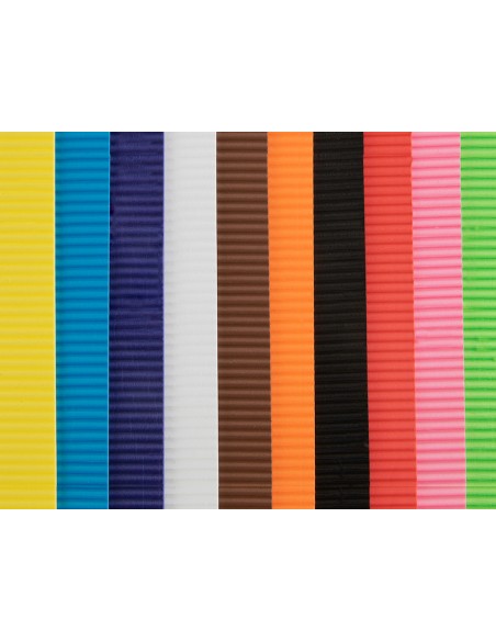 Goma eva ondulada liderpapel 50x70cm 22mm de espesor marron