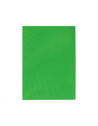 Goma eva ondulada liderpapel 50x70cm 22mm de espesor verde