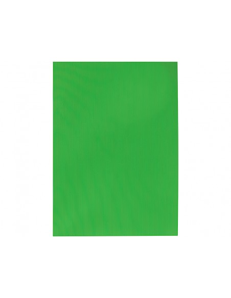 Goma eva ondulada liderpapel 50x70cm 22mm de espesor verde