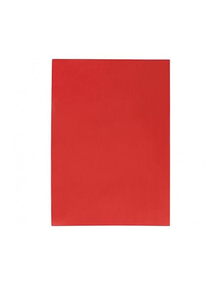 Goma eva ondulada liderpapel 50x70cm 22mm de espesor rojo