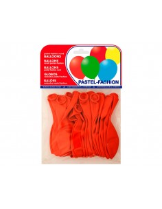 Globos pastel rojo bolsa de 20 unidades