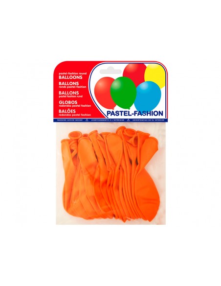 Globos pastel naranja bolsa de 20 unidades