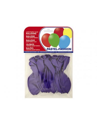 Globos pastel lila bolsa de 20 unidades