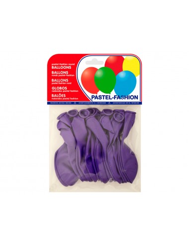 Globos pastel lila bolsa de 20 unidades