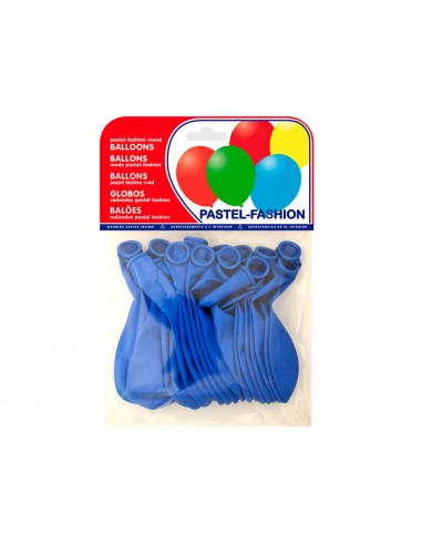 Globos pastel azul medio bolsa de 20 unidades