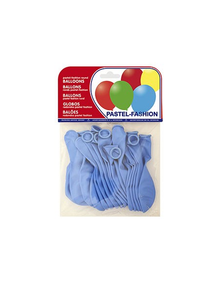 Globos pastel azul celeste bolsa de 20 unidades