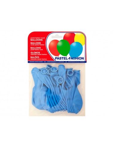 Globos pastel azul celeste bolsa de 20 unidades