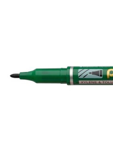 Marcador pentel permanente nm470 ponta grossa de 24 mm cor verde