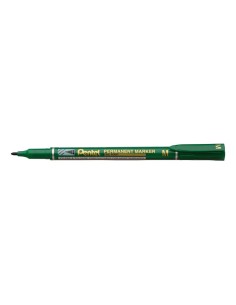 Marcador pentel permanente nm470 ponta grossa de 24 mm cor verde
