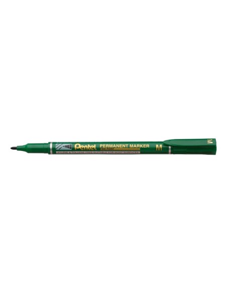Marcador pentel permanente nm470 ponta grossa de 24 mm cor verde