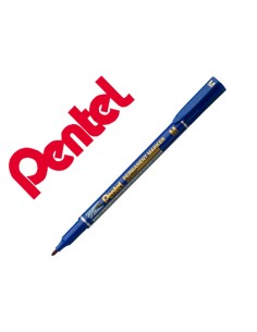 Marcador pentel permanente nm470 ponta grossa de 24 mm cor azul