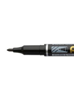 Marcador pentel permanente nm470 ponta grossa de 24 mm cor preto