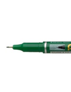 Marcador pentel permanente nfs410 ponta extra fina de 064 mm cor verde