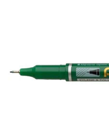 Marcador pentel permanente nfs410 ponta extra fina de 064 mm cor verde