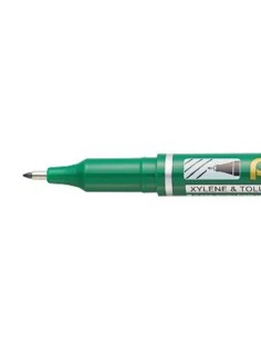 Marcador pentel permanente nf450 ponta fina de 12 mm cor verde