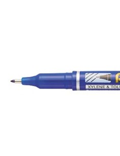 Marcador pentel permanente nf450 ponta fina de 12 mm cor azul