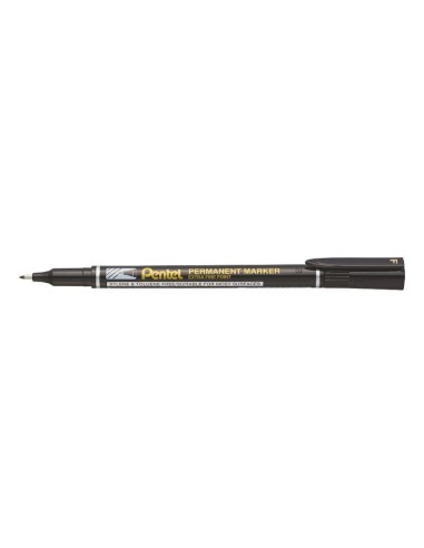 Marcador pentel permanente nf450 ponta fina de 12 mm cor preto
