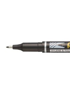 Marcador pentel permanente nf450 ponta fina de 12 mm cor preto