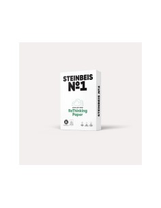 Papel fotocopiadora steinbeis n1 100 reciclado din a3 80 gramos paquete de 500 hojas