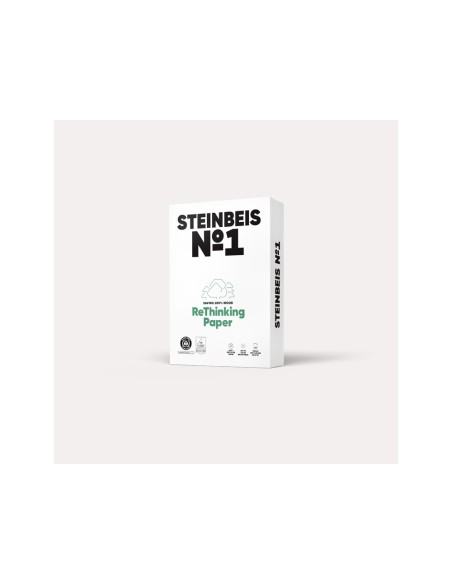Papel fotocopiadora steinbeis n1 100 reciclado din a3 80 gramos paquete de 500 hojas
