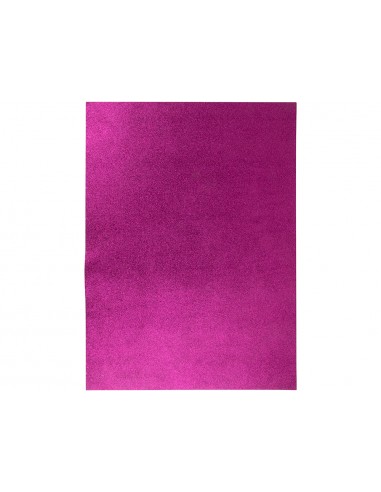Goma eva con purpurina liderpapel 50x70cm 60g m2 espesor 2mm violeta