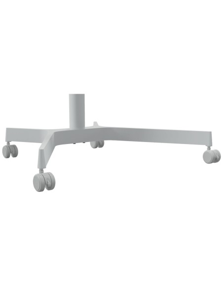 Mesa leitz ergo regulable en altura neumatica tablero 80x60 cm con 4 ruedas color blanco Mesa leitz ergo regulable en altura neumatica tablero 80x60 cm con 4 ruedas color blanco