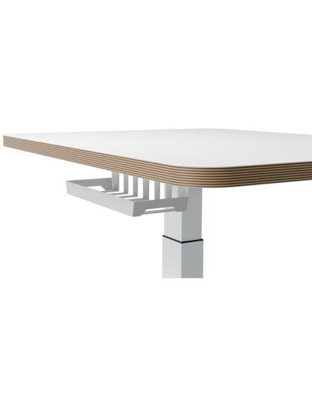 Mesa leitz ergo regulable en altura electricamente tablero 80x60 cm con usb c y usb 5v color blanco Mesa leitz ergo regulable en altura electricamente tablero 80x60 cm con usb c y usb 5v color blanco