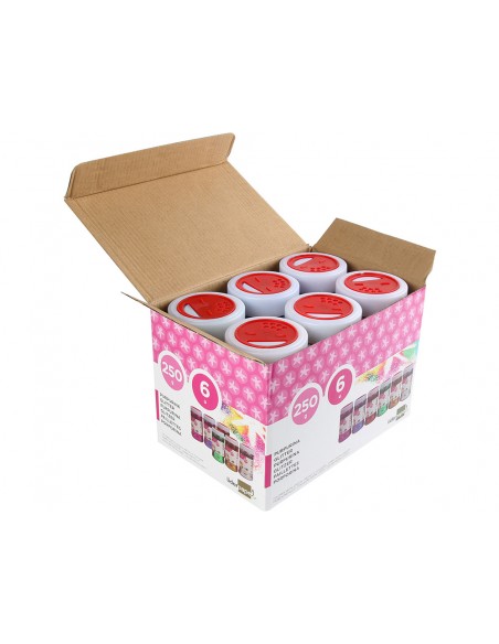 Purpurina liderpapel fantasia colores metalicos surtidos bote de 250 gr