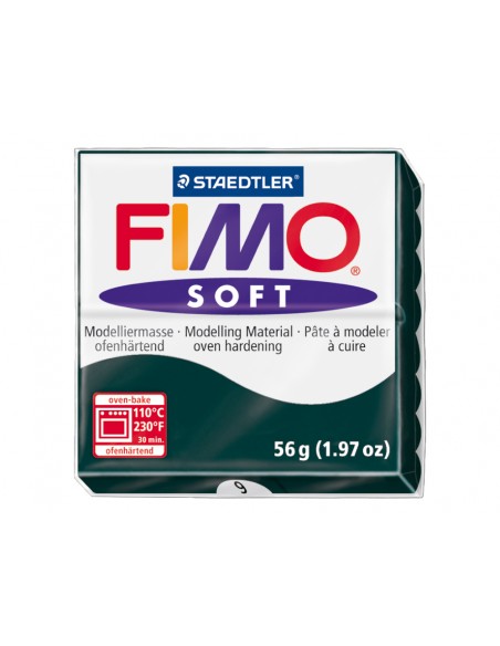 Pasta staedtler fimo soft 57 gr color negro