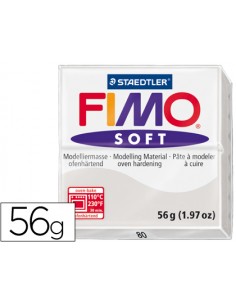 Pasta staedtler fimo soft 57 gr color gris