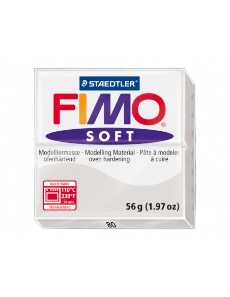 Pasta staedtler fimo soft 57 gr color gris