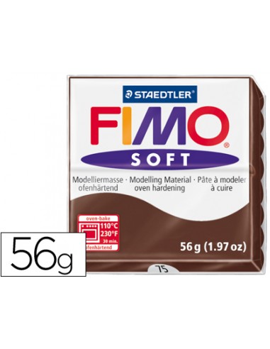 Pasta staedtler fimo soft 57 gr color chocolate