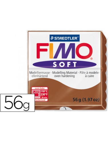 Pasta staedtler fimo soft 57 gr color caramelo