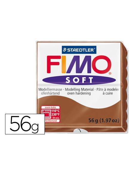 Pasta staedtler fimo soft 57 gr color caramelo