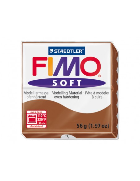 Pasta staedtler fimo soft 57 gr color caramelo