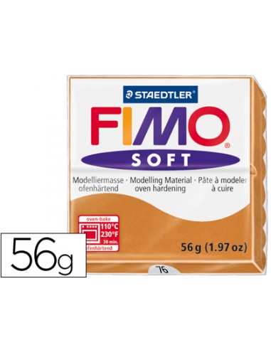 Pasta staedtler fimo soft 57 gr color cognac