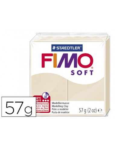 Pasta staedtler fimo soft 57 gr color tierra