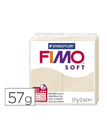 Pasta staedtler fimo soft 57 gr color tierra