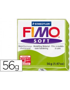 Pasta staedtler fimo soft 57 gr color verde manzana