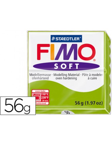 Pasta staedtler fimo soft 57 gr color verde manzana