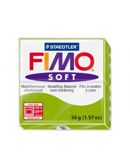 Pasta staedtler fimo soft 57 gr color verde manzana
