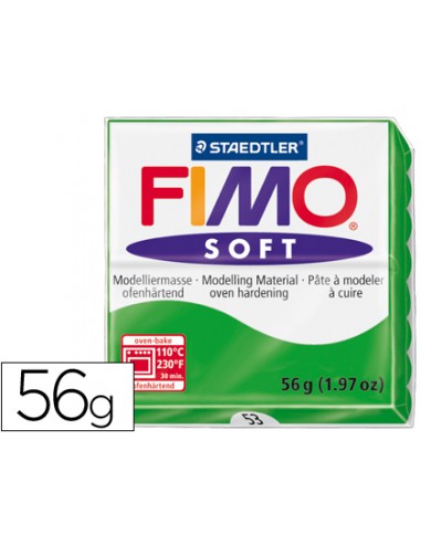 Pasta staedtler fimo soft 57 gr color verde tropical